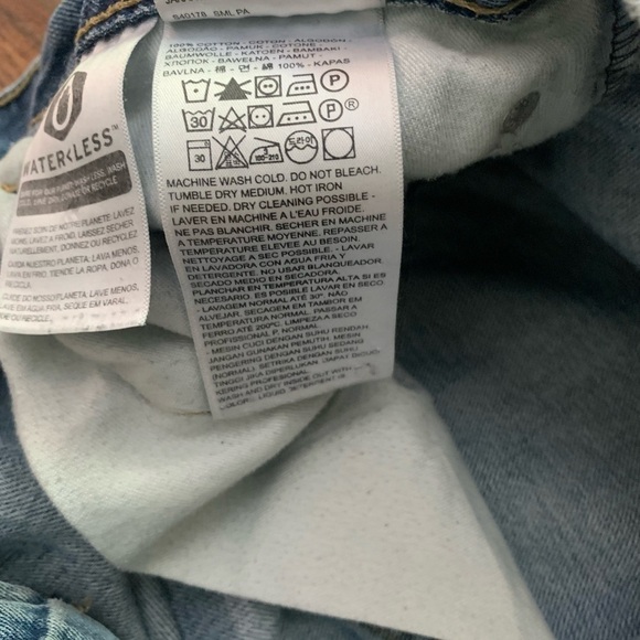 Levis 505 Straight Leg Jeans Wore In Size 38x30 faded - Picture 5 of 12